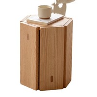 Tabouret hexagonal en bois massif au design moderne, chaise de salle à manger empilable de l'usine, table d'appoint de canapé, tabouret de maquillage simple/table basse