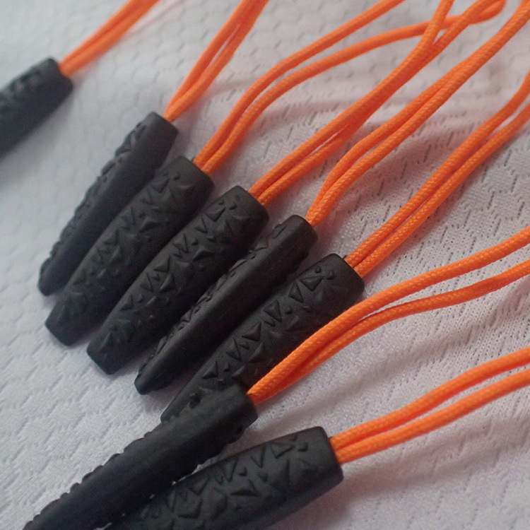 Rubber Zipper Pull Zipper Puller Printed