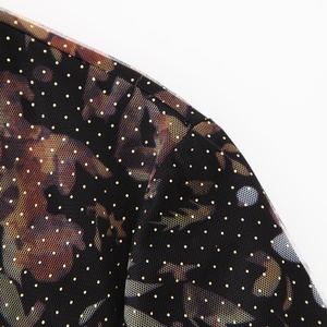 Mô Hình Quần Áo Làm Cho Nhà Thiết Kế Thời Trang Sang Trọng Căng Xù Hoa In Sheer Đôi Lớp Lưới Organza Ăn Mặc Phụ Nữ - Product Image 4