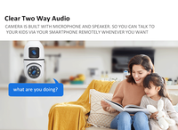 Caméra IP Intelligente V380Pro avec Application Sécurité 360 Degrés WiFi HD Vision Nocturne Ampoule Vidéosurveillance et Fonction de Suivi de Mouvement Humain