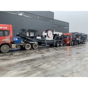 Мобильная портативная мини-щековая дробилка для камня и горных пород PE600×900 с двигателем и ситом - Product Image 4