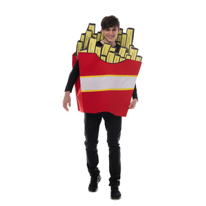 Disfraz de Papas Fritas para Adultos, Disfraz de Fiesta de Halloween con Temática de Comida, Traje de Fantasía - Product Image 2