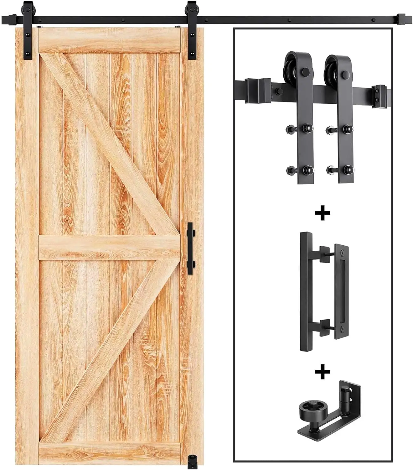 Design moderno nero scorrevole porta del fienile maniglia hardware kit stile moderno fienile porta doccia tenda