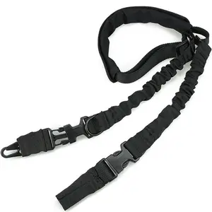 Нейлоновый Тактический 2-точечный плечевой ремень на заказ, защитная веревка, банджи-слинг с наплечником, прочный ремешок для ноутбука, сумка-слинг