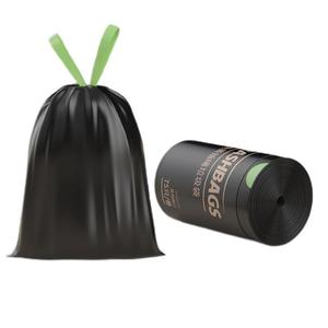 Thickened Drawstring Black Household Trash Bags L Size Durable With Handles For Kitchen Use - Product Image 3