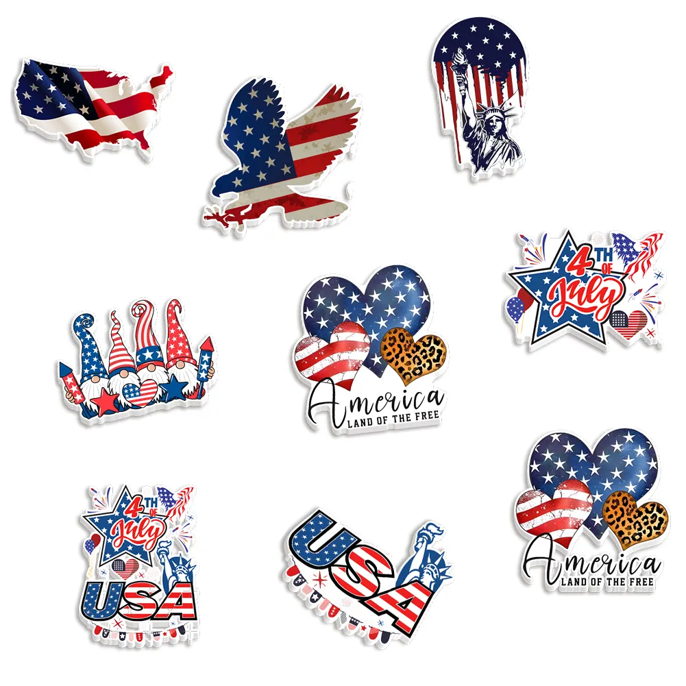 Independence Day pattern 50pcs/lot DIY Holiday Decoration Crafts Accessories Planar Resin Flatback