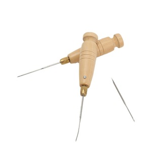 Xách Tay May Kit có thể thay thế thẳng cong awl kim nặng vải da tay stitcher công cụ sửa chữa cho DIY Canvas - Product Image 4