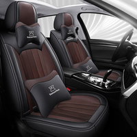 Moderner Autositzbezug aus Voll-PU-Leder, Sommer-Kühlung, Universelle Passform, Sitzkissen mit Premium-Leder für Alle Jahreszeiten