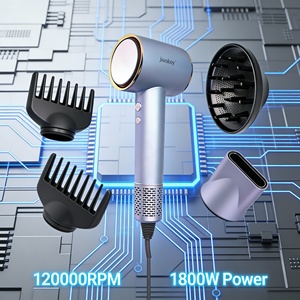 Set Asciugacapelli Ionico Multifunzionale 5-in-1 Jiuokay, 1800W 120.000 RPM, Asciugatura Rapida Professionale, Leggero, per Uso Alberghiero - Product Image 1