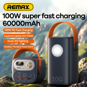 Gutitan RPP-100 100W + 22.5W PD + QC แบตสำรองกลางแจ้งที่มีไฟ60000mAh ชาร์จเร็วพาวเวอร์แบงค์สำหรับแล็ปท็อป - Product Image 3