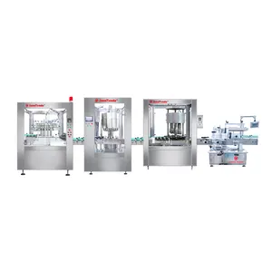 fully automatic bottling capping and labeling machine A to Z automatic liquid filling machine line vodka