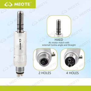 Kit de Piezas de Mano Dentales LED de Alta y Baja Velocidad, Rectas y Contra Ángulo, Turbina de Aire de 4 y 2 Orificios M4/B2, Juego Completo Profesional con Certificación CE ISO - Product Image 6