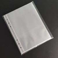 Pochettes transparentes en PVC/PP à 4 compartiments pour cartes photo, pages de classeur A5 à feuilles mobiles