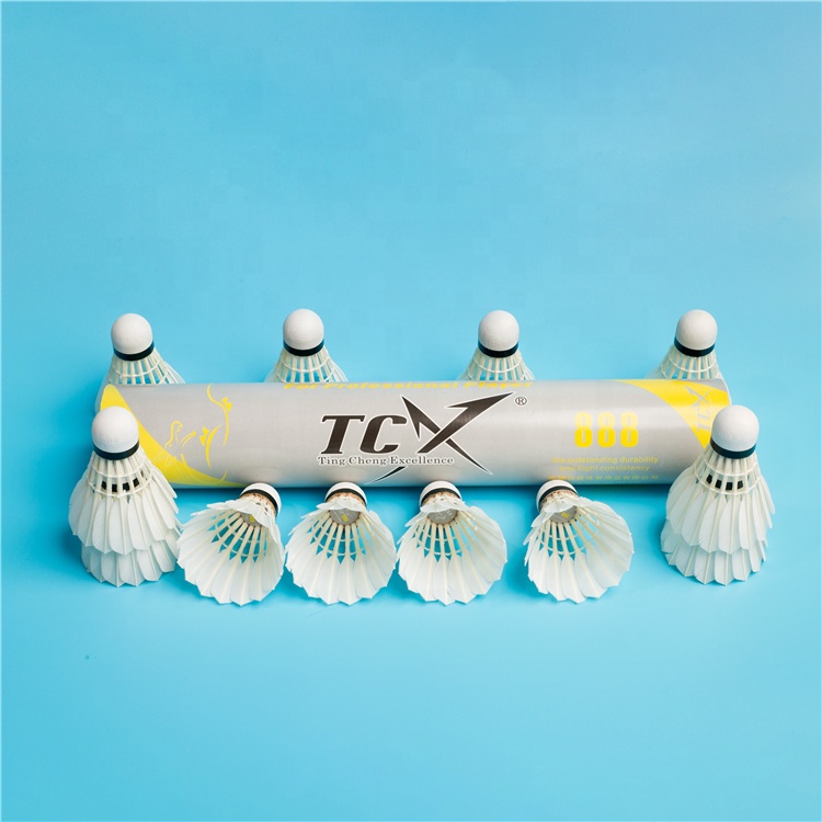 TCX 888 Long-lasting Badminton Shuttlecock Smooth-flying Well-balanced Badminton Shuttlecock Suitable for Professional Players
