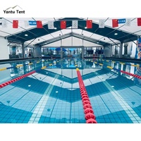 Courts de tennis et de padel extérieurs professionnels à double couche Grande salle de tente modulaire en PVC pour événements sportifs