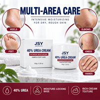 Crème pour les mains et les pieds à 40 % d'urée, marque privée, soin hydratant intensif pour peaux sèches et rugueuses, texture riche non grasse, 150 g