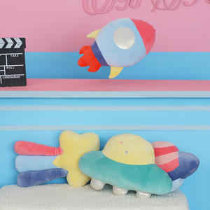 Vaisseau spatial météore planète fusée astronomie peluche <span class=keywords><strong>Triver</strong></span> peluche poupée jeter oreiller coussin bébé enfants garçon - Product Image 2