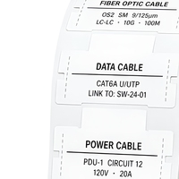 Étiquettes d'identification durables pour câbles à fibres optiques et câbles réseau