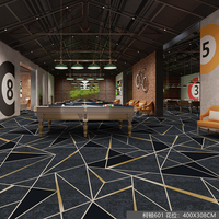 Moquette en nylon de luxe à lignes géométriques, du mur au mur, pour salle de billard, casino, boîte de nuit