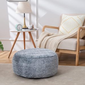 Poufs en velours côtelé d'usine OEM avec rembourrage en mousse <span class=keywords><strong>Pouf</strong></span> en peluche et peluche <span class=keywords><strong>Pouf</strong></span> de rangement Poufs de sol Repose-pieds pour le salon - Product Image 2