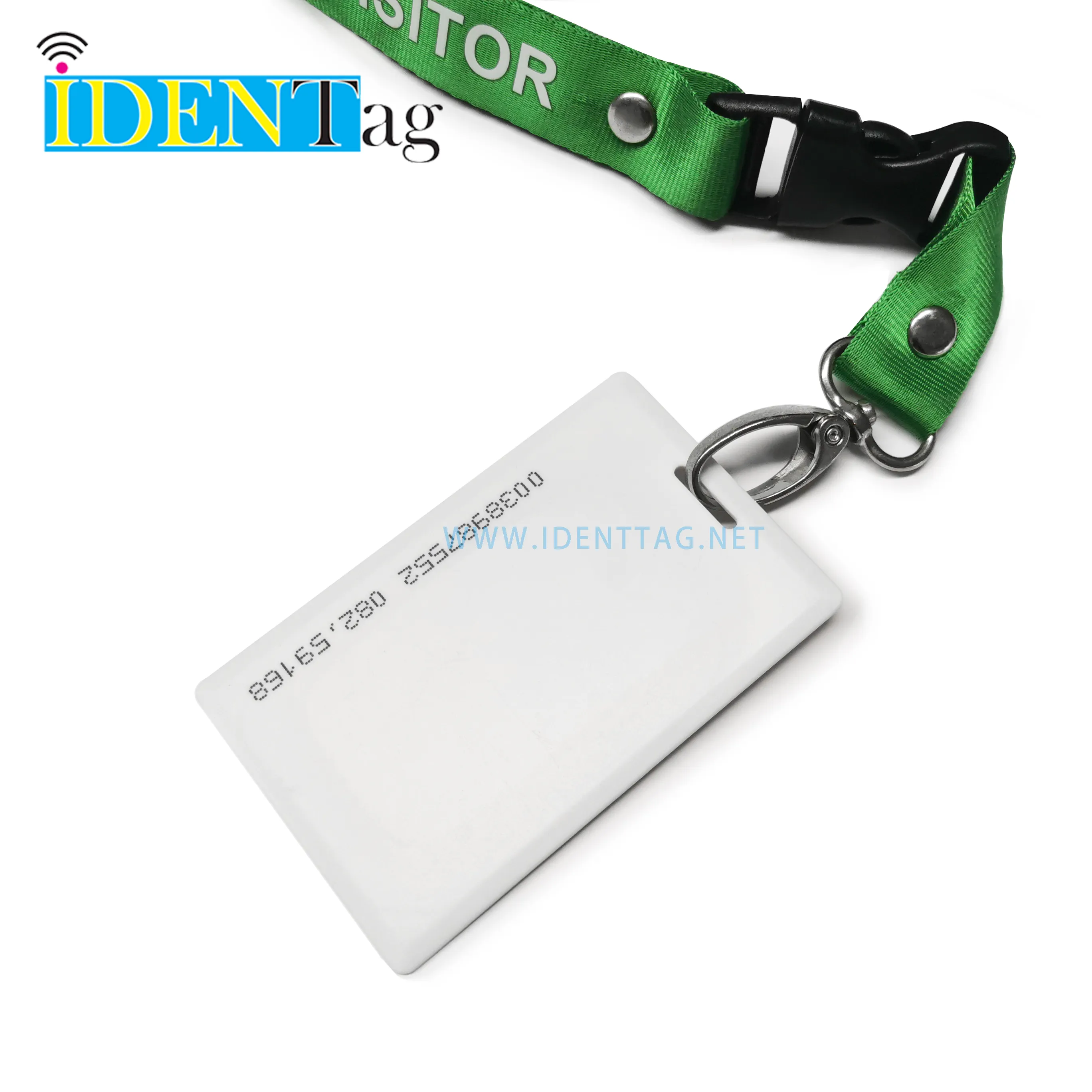 Tarjeta inteligente Rfid con Control de acceso de concha colgante, impresión personalizada, 125khz, Em4100, retrato de identificación, tarjeta de nombre de negocios