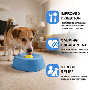 <span class=keywords><strong>2026</strong></span> Yeni Evcil Hayvan Ürünleri Yavaş Besleme Kaymaz Sıvı Yalama Kabı Köpekler İçin Yavaş Besleme Kabı Sakinleştirici ve Anksiyete Giderici Köpek Kasesi - Product Image 4