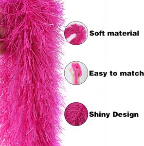 Consegna in Tre Giorni, Decorazione Artificiale in Peluche da 1,5 Metri per Fai-da-Te, Costumi Nuziali, Feste di Natale, Sciarpe con Piume - Product Image 3