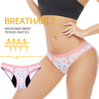 Menstruatie Slipje Vrouwen Katoen Lekvrije Ondergoed Meisjes Hart Heavy Flow Menstruele Panty