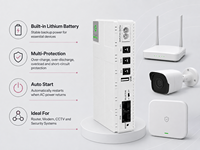 8800mAh 10400mAh Mini DC UPS dengan Output 5V 9V 12V 15V 24V POE USB 5V untuk Router Modem VOIP CCTV