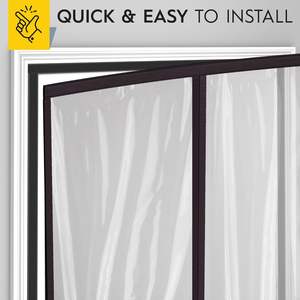 Cortina <span class=keywords><strong>de</strong></span> Puerta Magnética Térmica Aislante Transparente <span class=keywords><strong>de</strong></span> EVA AUGO con Función <span class=keywords><strong>de</strong></span> Mantener Abierto, Diseño Moderno, Hecho en China, 38x83 Pulgadas <span class=keywords><strong>para</strong></span> el Hogar - Product Image 5