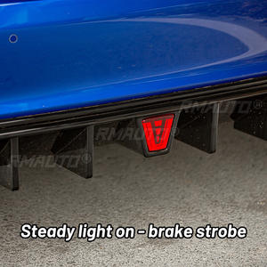 Pour Honda Civic 11e génération 2022 Silencieux 4 sorties Embout d'échappement Diffuseur latéral arrière Spoiler de pare-chocs Répartiteur de tuyau d'échappement JDM - Product Image 4