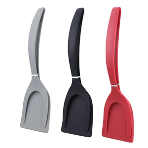 Vente en gros de pinces à retourner en nylon écologiques réutilisables 2 en 1, spatule, pince à steak, pince à crêpes, accessoires de cuisine - Product Image 4