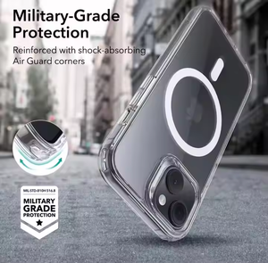Funda Transparente Híbrida para Teléfono, TPU y PC, Resistente a Impactos, Magnética, para <span class=keywords><strong>iPhone</strong></span> 17 Pro, 18 Pro, 18 Pro Max, Disponible - Product Image 3