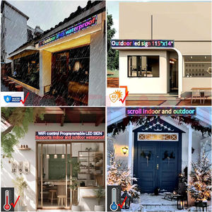 商店前台桌子展示柜红色模块数字屏幕标牌P4 P5 Rgb全色可编程户外发光二极管显示屏标牌 - Product Image 6