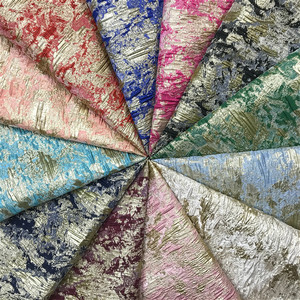 Haut de gamme or <span class=keywords><strong>soie</strong></span> peinture à l'encre en Europe et en amérique vaste ciel printemps été automne Jacquard tissu robe de soirée jupe courte - Product Image 1