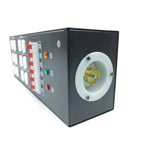 Caja de Distribución Portátil de 6 Vías con Enchufe Estadounidense de <span class=keywords><strong>32A</strong></span>, Caja Eléctrica para Lámparas de Escenario, Equipo de Iluminación de Cinco Cables - Product Image 3