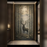 Panel Dinding PVC Cetak 3D 5D 8D Tahan Air Kilap Tinggi, Papan Dekoratif Interior Mewah, Alternatif Lembaran Marmer