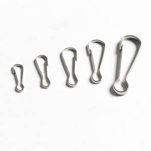 304 fermaglio a molla a prova di ruggine in acciaio inossidabile con fermaglio a molla per portachiavi con carta d'identità componenti della borsa per gioielli - Product Image 2