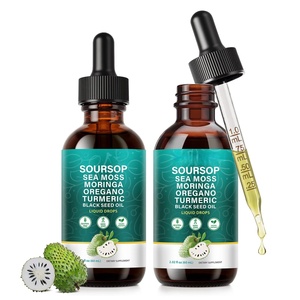 Gotas Líquidas de Guanábana 10 en 1 de Marca Privada para la Salud Intestinal, Extracto Natural de Graviola para Energía y Digestión - Product Image 1