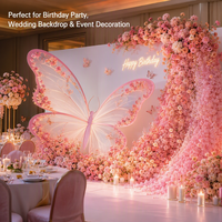 Décoration florale artificielle avec des fleurs de rose rose mélangées pour mariage, anniversaire, fête, arrangement de fleurs simulées, ornement