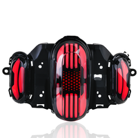 Feu arrière LED Fazzio 125 contrôlé par application, certifié E-Mark SGS, haute luminosité, multi-modes, feu de freinage et clignotant pour moto