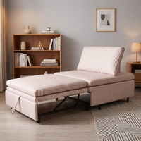 Modernes Schlafsofa 1-Sitzer Wohnzimmermöbel Sofas Betten Verstellbares Klappbares Funktionales Einzelsofa-Bett