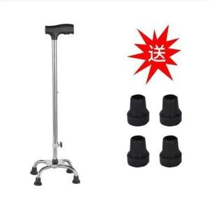 Bâton de marche télescopique à quatre pieds antidérapant pour personnes âgées, aide à la mobilité en extérieur - Product Image 3