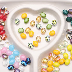 Zhubi 9X12MM perles <span class=keywords><strong>de</strong></span> verre à facettes Bull Eye mélanger les couleurs <span class=keywords><strong>de</strong></span> Jade perles ovales en cristal <span class=keywords><strong>de</strong></span> bonne qualité pour la fabrication <span class=keywords><strong>de</strong></span> bijoux bricolage artisanat - Product Image 5