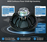 Speaker Woofer PA V-NICE Profesional 3 Inch Voice Coil 12 Inch Aksesoris Pasokan Pabrik Cina