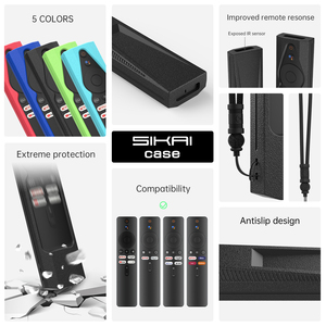 Nuova custodia in silicone SIKAI anti-smarrimento, antiurto, impermeabile, antipolvere e antiscivolo con codice rolling per telecomando Smart TV <span class=keywords><strong>MI</strong></span> - Product Image 2
