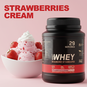 Proteína de Suero de Leche a Granel, Proteína Aislada en Polvo, Sabor Fresa Crema, Nuevo Sabor, OEM, Proteínas de Suero, Batido, Marca Privada - Product Image 2