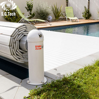 Sistema de Cubierta Automática para Piscina Water Crown con Bomba y Calentador Integrados, Seguro, Duradero, Protección Completa para la Piscina SGSY01 Guangdong