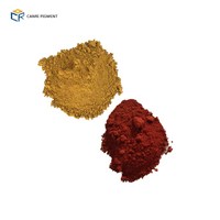 Construction colorant poudre pigment rouge d'oxyde de fer de couleur