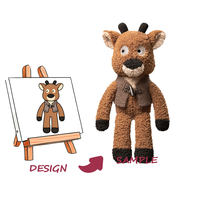 Peluche personnalisée, mini jouet en peluche avec doublure en maille, peluche super douce, couverture réconfortante